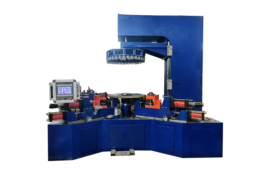 椎體封頭坡口縮口一體機